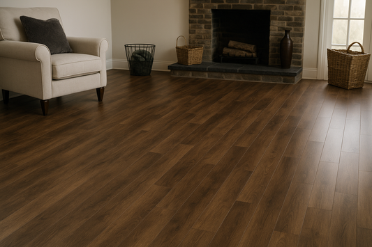 FunStick 17 Pack Peel & Stick Floor Planks – Waterproof Wood Look Vinyl Flooring