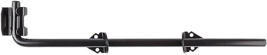 Heavy-duty cane bolt for secure locking of gates and doors, suitable for wood gates and fences.
