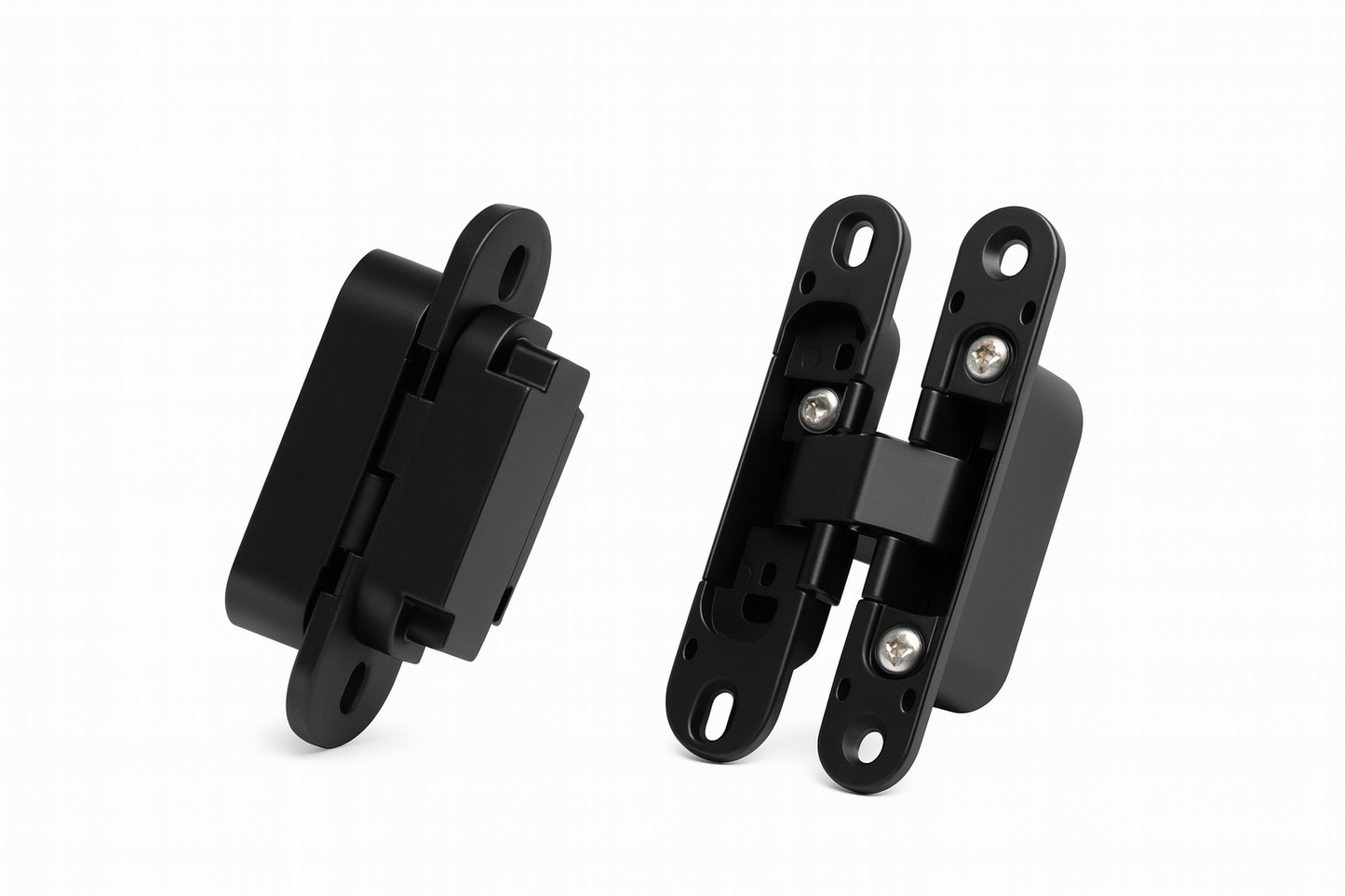 Hidden Door 110×24mm (4.33 x0.94in) Concealed Hinge – Heavy Duty, 180° Swing, Invisible Mount