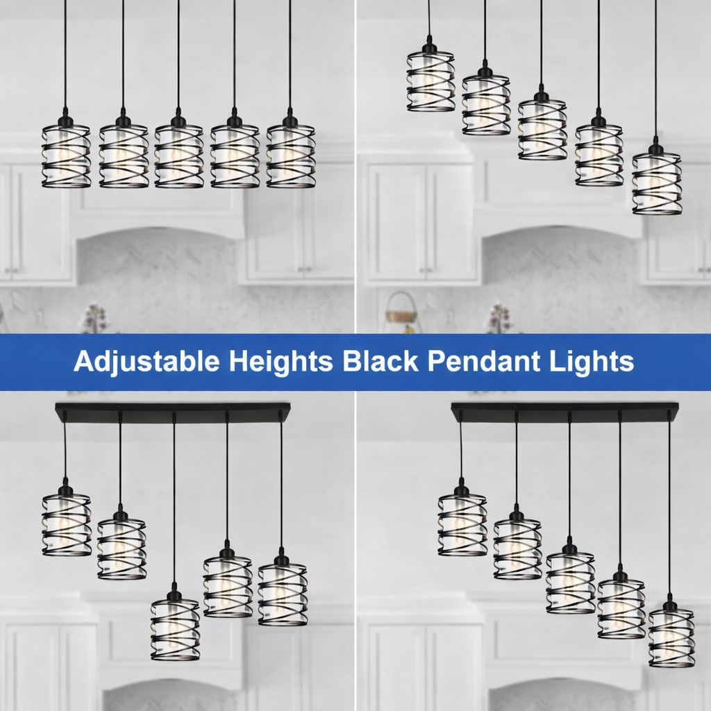 Kitchen Island Linear Chandelier - adjustments