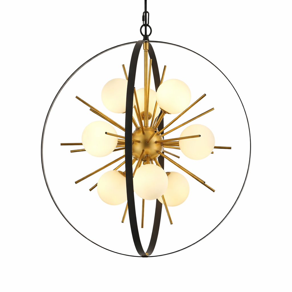 Black and Gold Sputnik Chandelier
