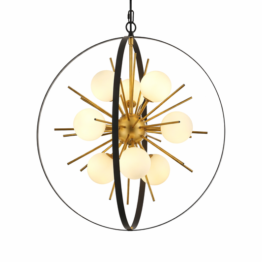 Black and Gold Sputnik Chandelier