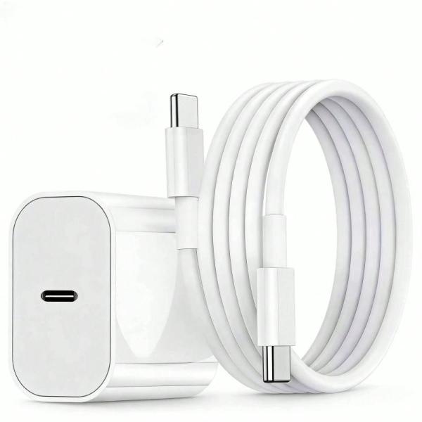 20W USB-C Fast Charging Bundle - Adapter + Cable Kit