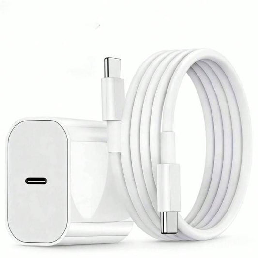 20W USB-C Fast Charging Bundle - Adapter + Cable Kit