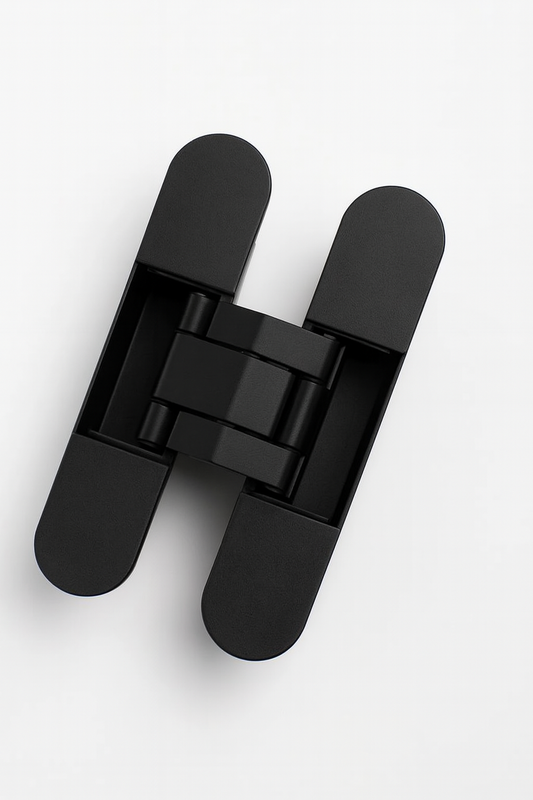 Hidden Door 110×24mm (4.33 x0.94in) Concealed Hinge – Heavy Duty, 180° Swing, Invisible Mount