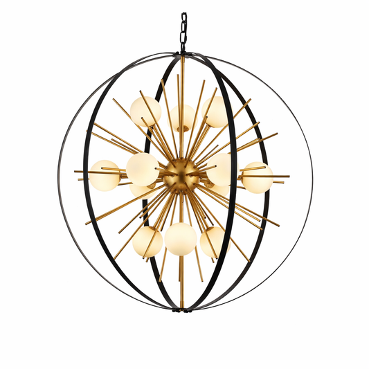 Black and Gold Sputnik Chandelier