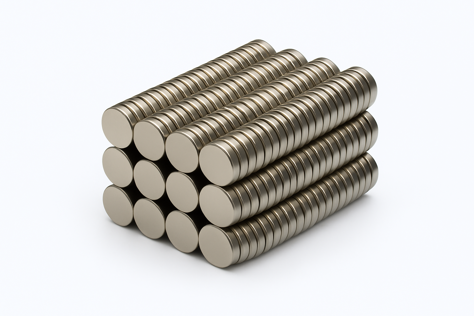 N52 neodymium magnets 10mm by 2mm nickel plated rare earth