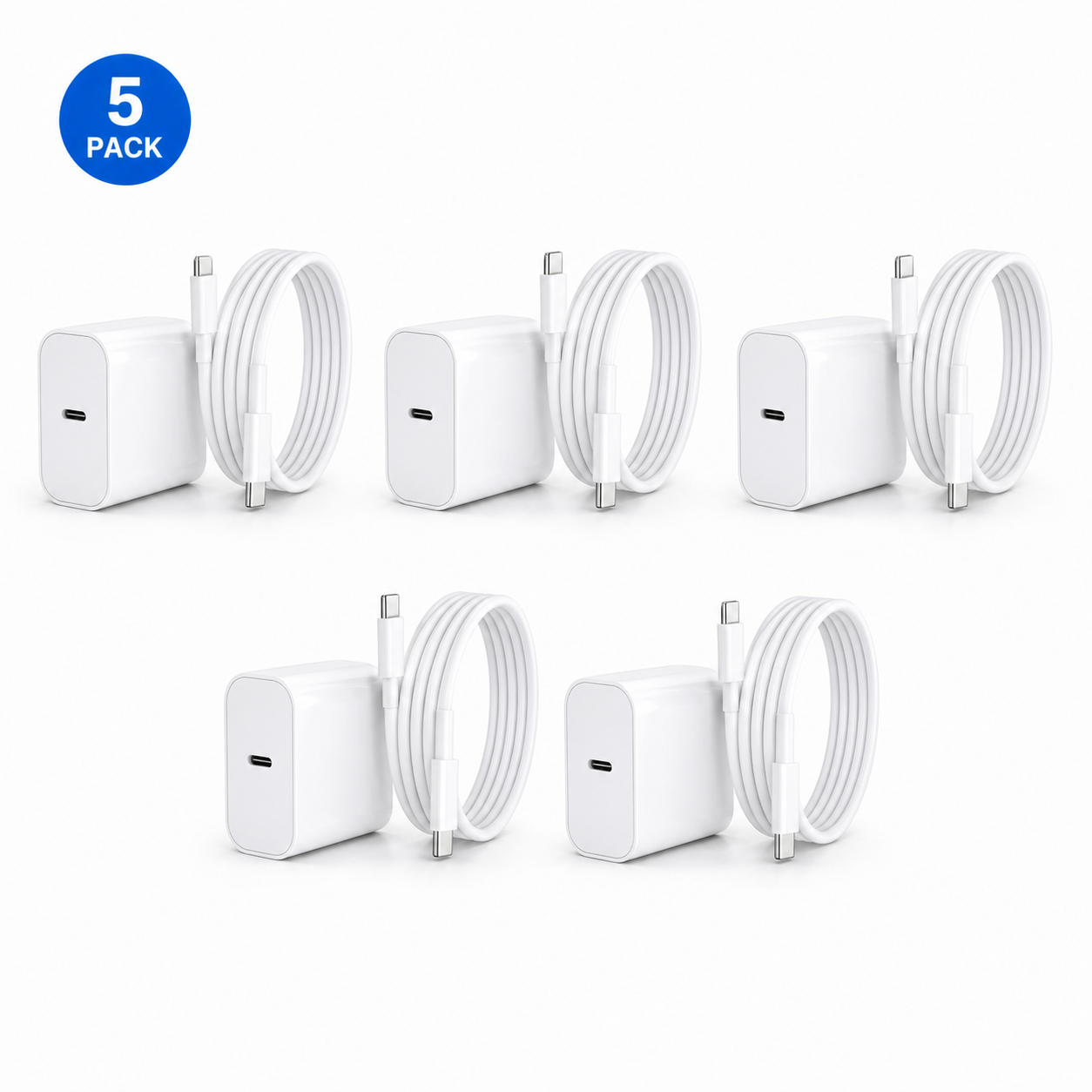 20W USB-C Fast Charging Bundle - Adapter + Cable Kit